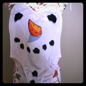 Cute snowman body suit